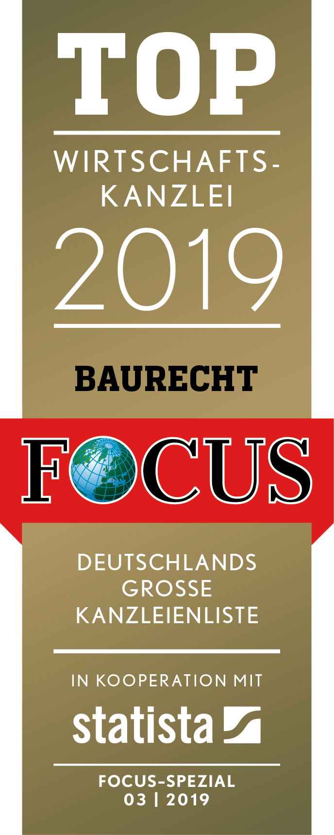 FCS TOP Wirtschaftskanzlei 2019 mit Quelle Baurecht